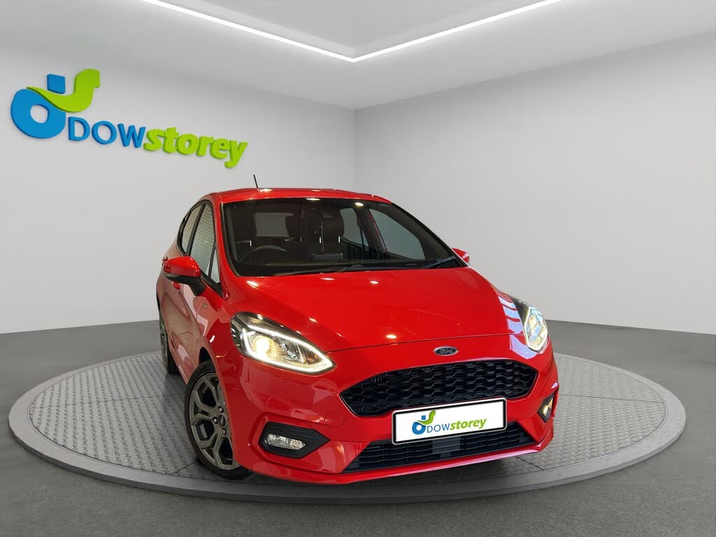 Red 2019 Ford Fiesta Hatchback Front-wheel drive Manual