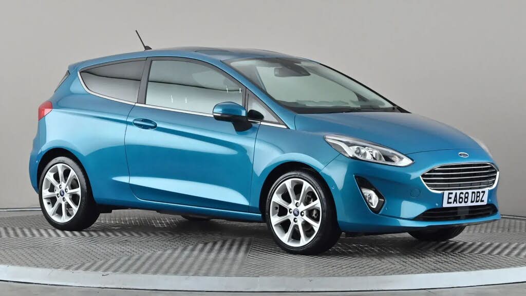 Blue 2018 Ford Fiesta Hatchback Front-wheel drive Manual